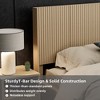 KWPZQEB Wood Headboard, King/Queen Size Farmhouse Headboard Only, Wall Mounted Fluted Panel, Stylish Wood Panel Headboard, Boho Headboards - 4 of 4