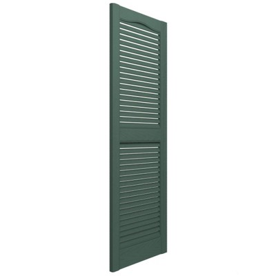 Green 67-Inch Exterior Vinyl Louvered Shutters