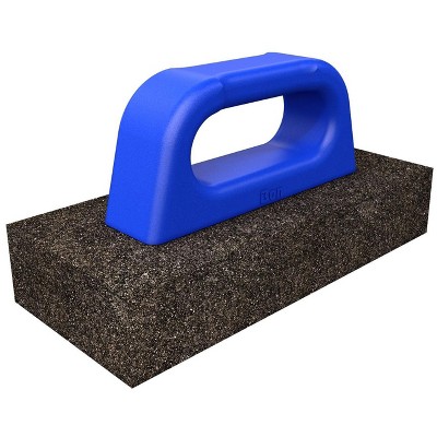 Bon Tool 12-281 Rub Brick -No Flute 8-inch X 3 1/2-inch X 3/4-inch - 20 Grit Pl Handle