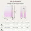 Luggage Set Of 3, Carry-on Luggage With USB Port, Airline Certified ABS Hard Shell Luggage With Cup Holder Spinner Wheels - 2 of 4