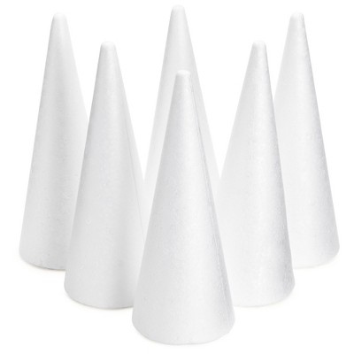 Bright Creations 6 Pack Foam Cones - Arts And Crafts Supplies, Diy