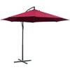Outsunny 10' Cantilever Hanging Tilt Offset Patio Umbrella with UV & Water Fighting Material and Cross Base (Weight Not Included) - 4 of 4