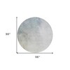 Beige Sky Blue And Teal Blue Ombre Washable Indoor Outdoor Area Rug - 3 of 4