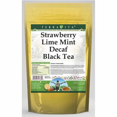 TerraVita Strawberry Lime Mint Decaf Black Tea (25 tea bags, ZIN: 542109)