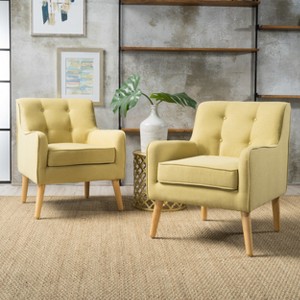 Set of 2 Felicity Mid-Century Armchairs - Christopher Knight Home - 1 of 4