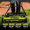 Sun Joe Manual Push Reel Lawn Mower, 20 Inch Yard Trimmer with 8.5 Gallon Grass Catcher, Adjustable Height, and 5 Steel Blades, Green - 2 of 4