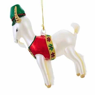Italian Ornaments 5.0 Inch Gustavo The Goat Italian Alpine Tree Ornaments