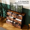Dresser with 6 Drawers, Dressers for Bedroom, Fabric Storage Tower, Hallway, Entryway, Closets, Sturdy Steel Frame, Wood Top, Easy Pull Handle - 4 of 4