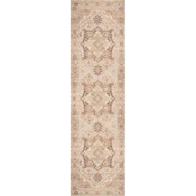 Nourison Vintage Washables Medallion Non-Slip Indoor Rug