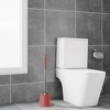 REGALWOVEN Round Head Stainless Steel Durable Grip Handle Compact Size Toilet Brush with Holder - 4 of 4
