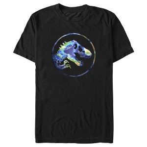 Men's Jurassic World Earth Day T. Rex Logo T-Shirt - 1 of 4