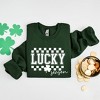 Simply Sage Market Women's Graphic Sweatshirt Lucky Season Checkered - 3 of 4