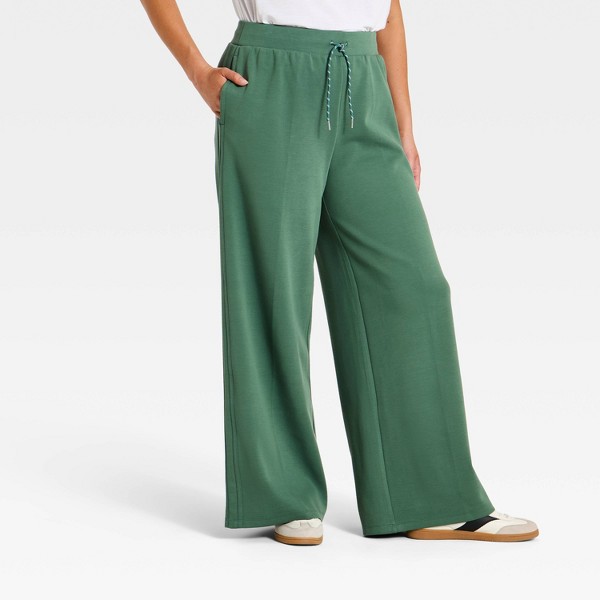 Pantalones de chándal de pata ancha de piqué ligero para mujer - All In Motion™ 4