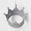 Metal Glitter Crown Christmas Tree Ornament - Wondershop™ - 3 of 4
