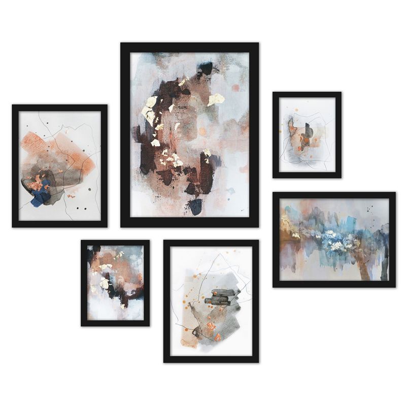 Americanflat Abstract (Set Of 6) Framed Prints Gallery Wall Art Set Contemporary Abstract Blush Tones By Christine Olmstead, 3 of 7