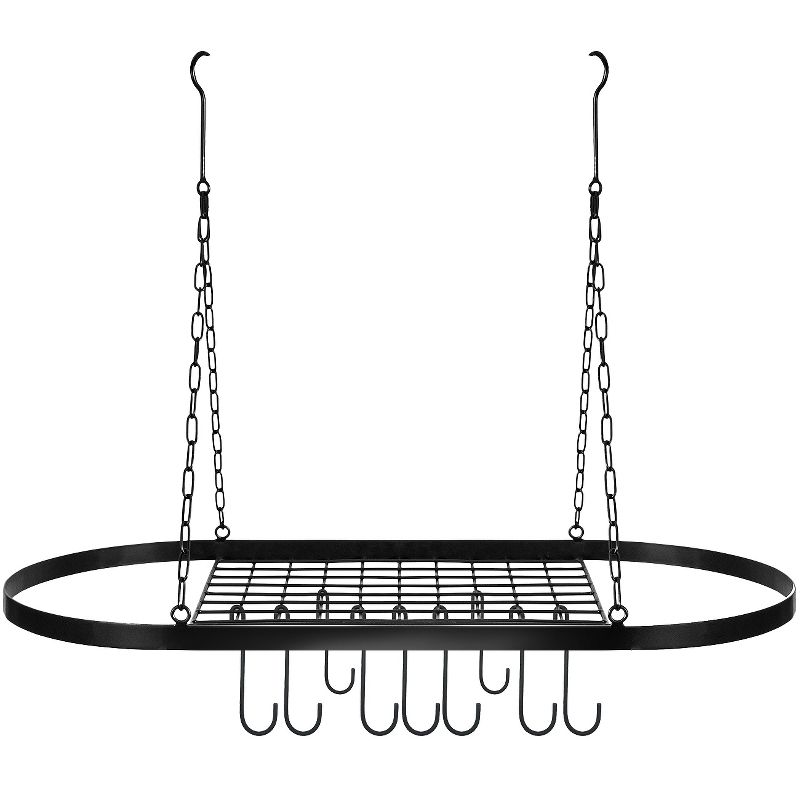 Sorbus Pot and Pan Rack for Ceiling with Hooks, 1 of 7