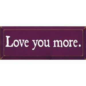Slickblue Love You More Wooden Sign – Rustic Couple’s Wall Decor for Home, Wedding or Anniversary – 7x18, Color Options - 1 of 3