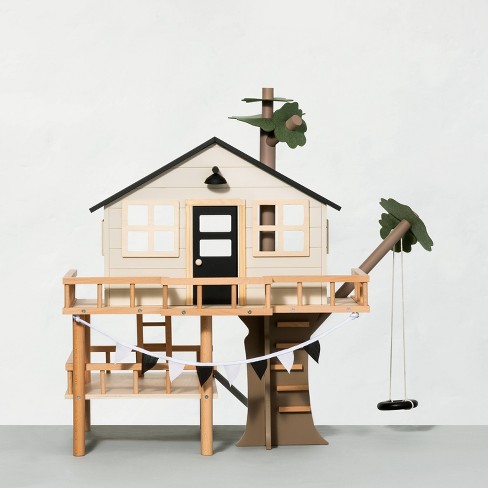 wooden doll treehouse