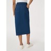 Midi Denim Front Slit Skirt - 3 of 3