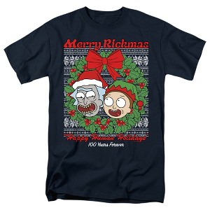 Men's Rick and Mortymerry Rickmas Ugly Christmas T-Shirt - 1 of 4