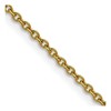 Chisel Stainless Steel Polished Yellow IP-plated 2.3mm 18" Cable Chain Necklace - 2 of 4