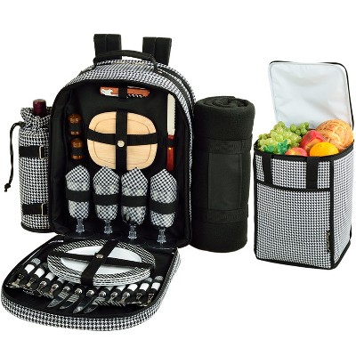 Picnic At Ascot 2 Person Picnic Backpack With Cooler, Wine Holder & Blanket - Fully Equipped Set