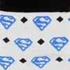 Adult Superman Logo Diamond Pattern White Colorway Dress Socks - 3 of 4