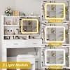 Makeup Vanity with Sliding Mirror, 3 Lighting Modes Adjustable Vanity Desk with Charging Station and Soft Cushioned Stool - 2 of 4