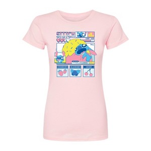Women's - Lilo and Stitch - Stitch Food Kawaii Fitted Graphic T-Shirt - 1 of 2
