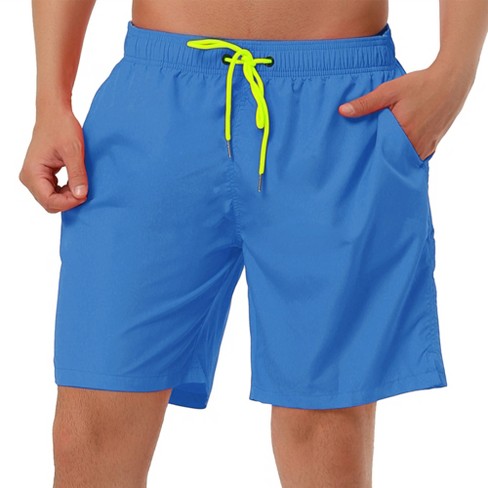 Lars Amadeus Men's Solid Beach Shorts Drawstring Surfing Mesh Lining ...