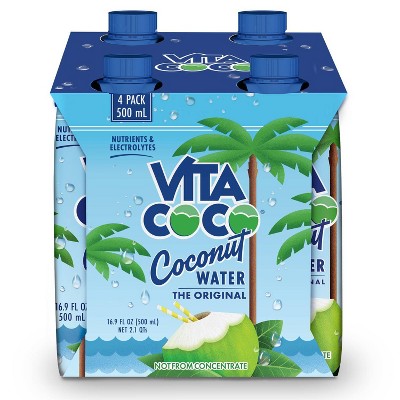 Vita Coco Original Coconut Water - 4pk/500ml Cartons