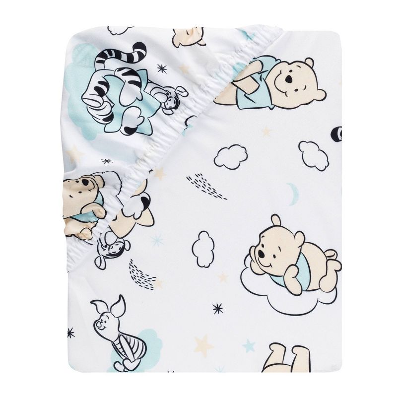 Lambs &#38; Ivy Winnie the Pooh Hugs Fitted Crib Sheet, 3 of 5