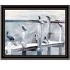 HomeRoots Birds on the Pier Black Framed Print Wall Art - 4 of 4