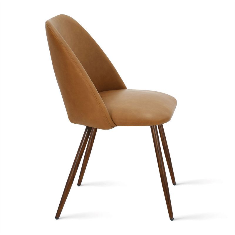 Set of 4 Edwin Upholstered Side Chair Walnut Legs -The Pop Maison, 6 of 14
