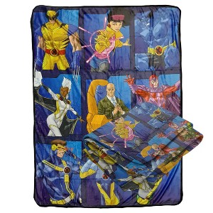 Bazillion Dreams Marvel X-Men Team Fleece Softest Comfy Throw Blanket for Adults & Kids| Measures 60 x 45 Inches - 1 of 4