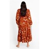 Women's Plus Size Jayden Print Dress - amber | CITY CHIC - 2 of 4
