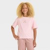 Girls' Short Sleeve T-Shirt and Flannel Pants Pajama Set - art class™ - 3 of 4