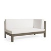 Infurnic Patio Seating Sets Modern Outdoor Furniture Set Featuring Unique Design,Perfect for Gardens, Living Spaces, White, 88.5"*30.25"*26.5" - 3 of 4