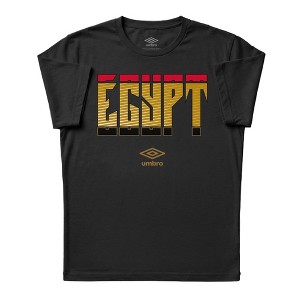 Umbro Men's Egypt Stacked Soccer T Shirt - Black - Medium : Target