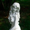 SEVOBAL 20" H Mermaid Ocean Rock Garden Statue Outdoor Sculpture Large Patio Decor Lawn Pool Home Ornament Nautical Fairy Tale, White, 11"*9"*20" - 4 of 4