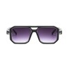 Anna-Kaci Unisex Oversized Angular Shield Sunglasses with Gradient Lenses and Bold Frame Design for Modern Street Style - 3 of 3