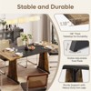 Bestier 70" Wooden Dining Table & Metal Kitchen Table Computer Gaming Desk for Home Office - 2 of 4