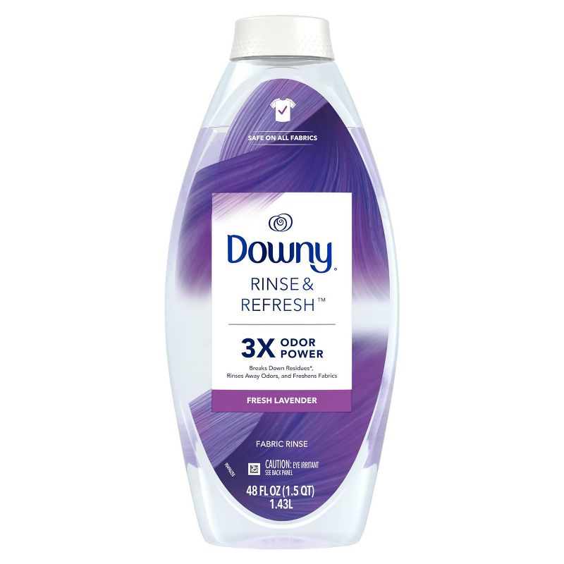 Downy Rinse &#38; Refresh Laundry Odor Remover And Fabric Softener - Fresh Lavender - 48 fl oz, 3 of 13