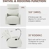 Swivel Rocker Recliner Chair,Rocking Chair,Glider Chair,Modern Small Rocking Swivel Recliner Chair - 3 of 4