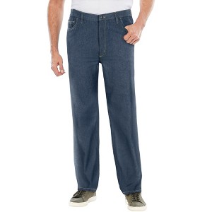 Liberty Blues by KingSize Men's Big & Tall Lightweight Comfort Side-Elastic 5-Pocket Jeans - 1 of 4