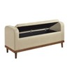 CAVINAS Mid-Century Lift-Open Top Ottoman Bench with Internal Storage,Upholstered Storage Bench for Living Room - 3 of 4