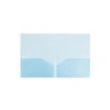 JAM Paper Light Weight Two-Pocket Plastic Presentation Folders Blue 6/Pack (381BLUED) - 2 of 3