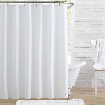 Clorox 2pk Medium Weight Shower Curtains Liner Frosty