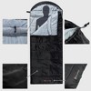 Alpine Swiss 0°C (32°F) Sleeping Bag Lightweight Waterproof with Compression Sack Adults All Seasons Camping Hiking Backpacking Travel Outdoor Indoor - 2 of 4