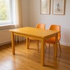 HomeRoots 48" Goldenrod Solid Wood Dining Table - 2 of 4